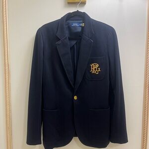 Polo Ralph Lauren Navy Blazer with Gold Accents